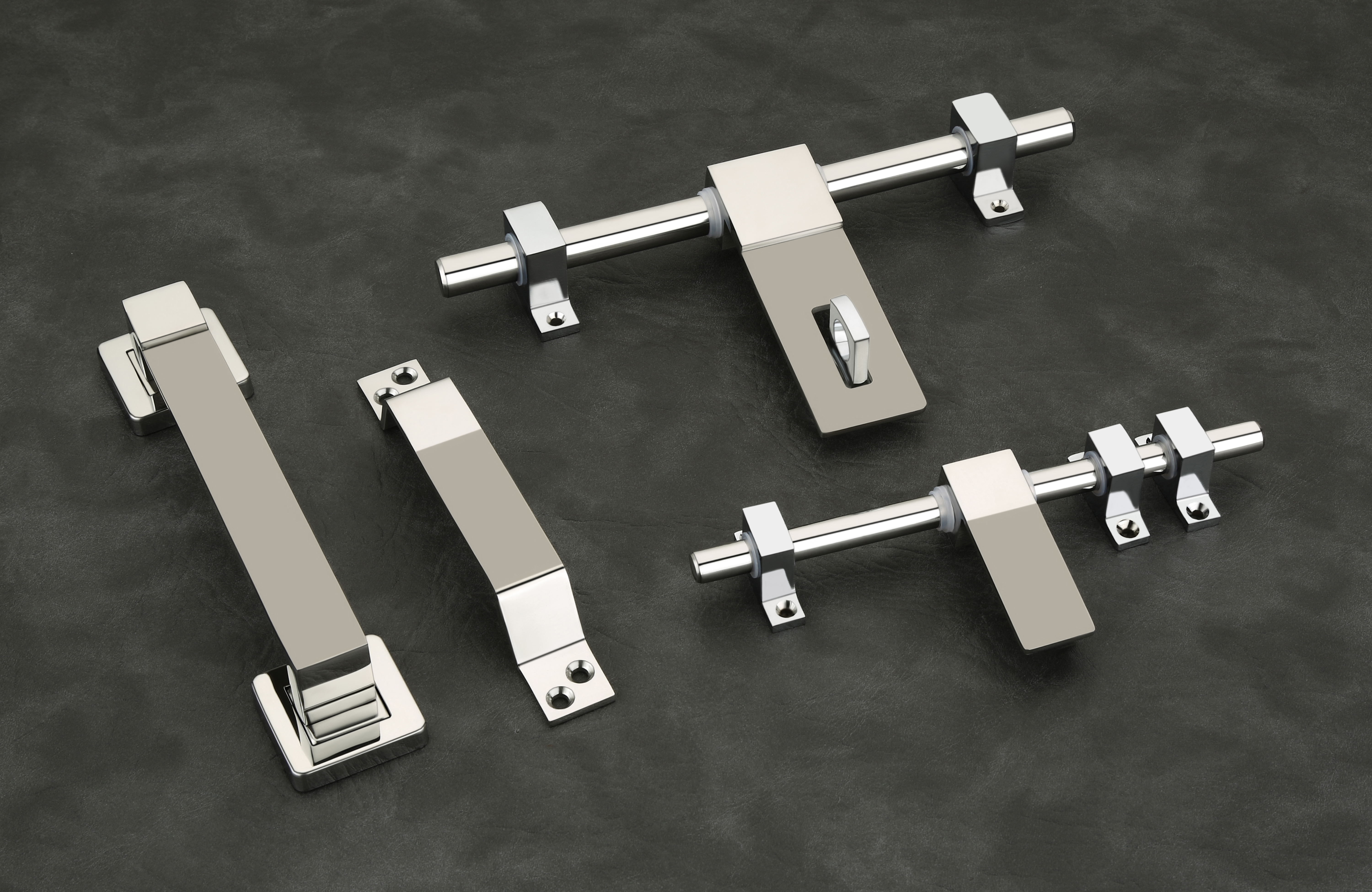 Stainless Steel Tower Bolt Set with Handle